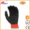 Sicherheits-industrieller Arbeits-Schaum-preiswerte rote Latex-Handschuhe mit der Palme beschichtet